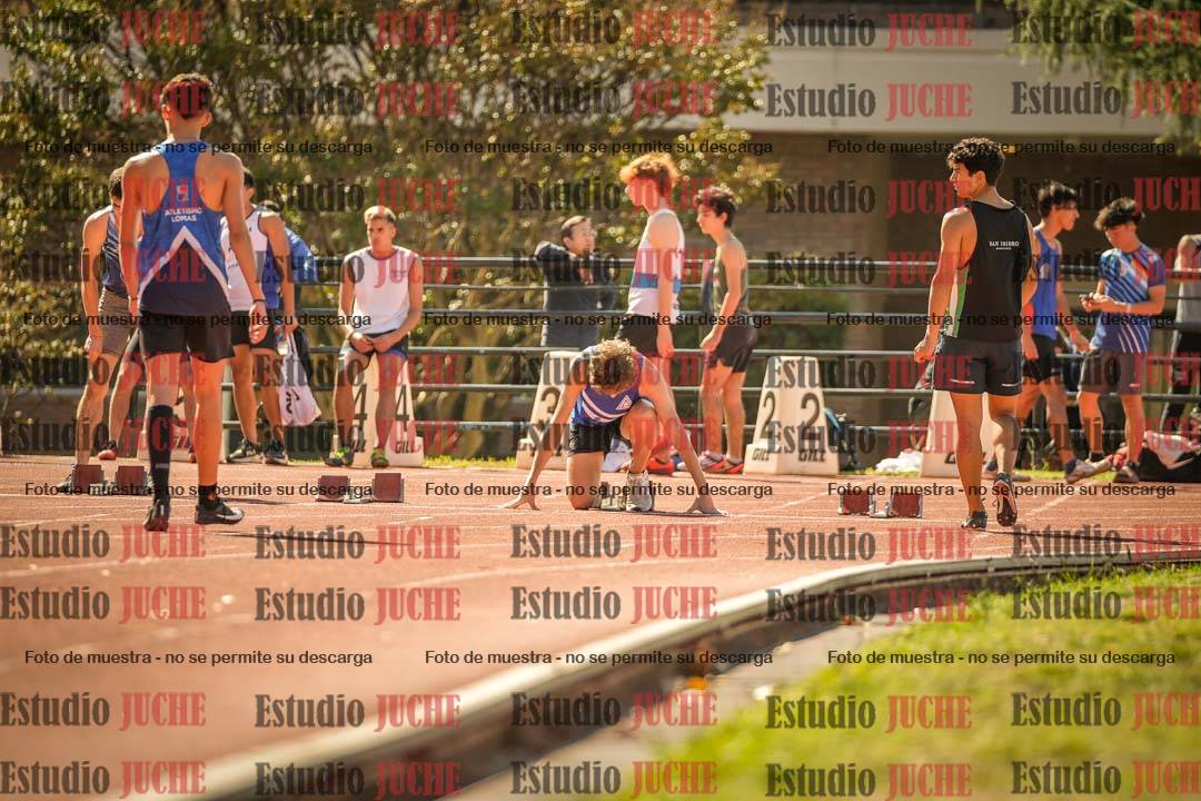 Fotos de los 100 m llanos de varones