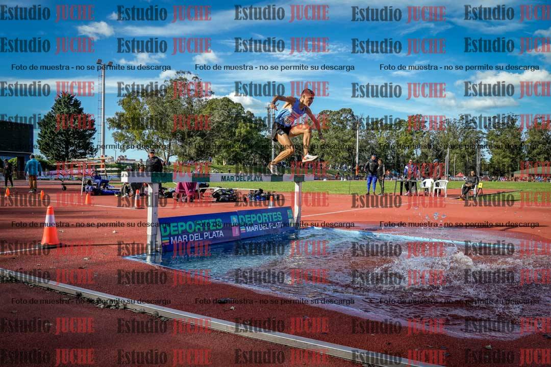 Fotos de los 3000 m con obstáculos de varones