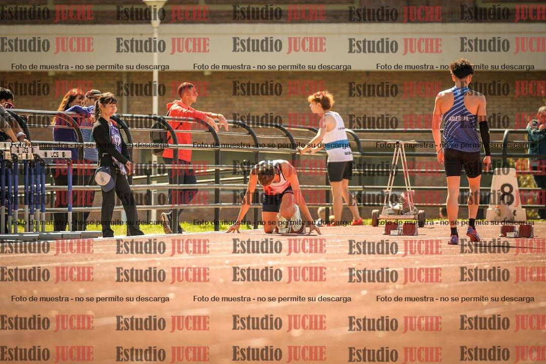 Fotos de los 100 m llanos de varones