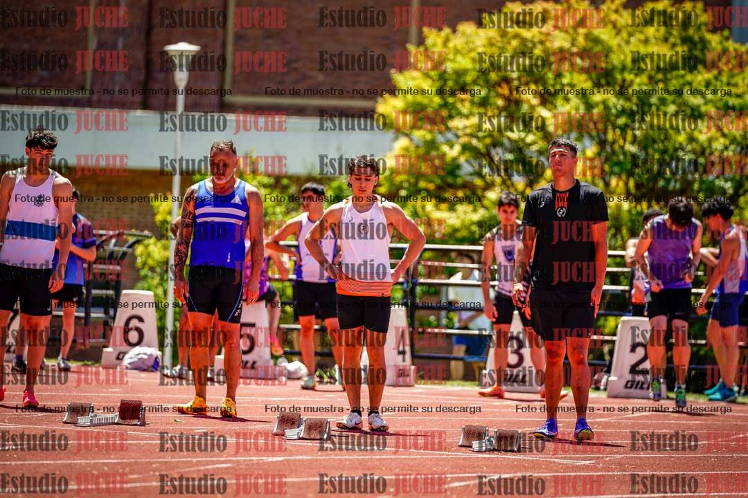 Fotos de los 100 m llanos de varones
