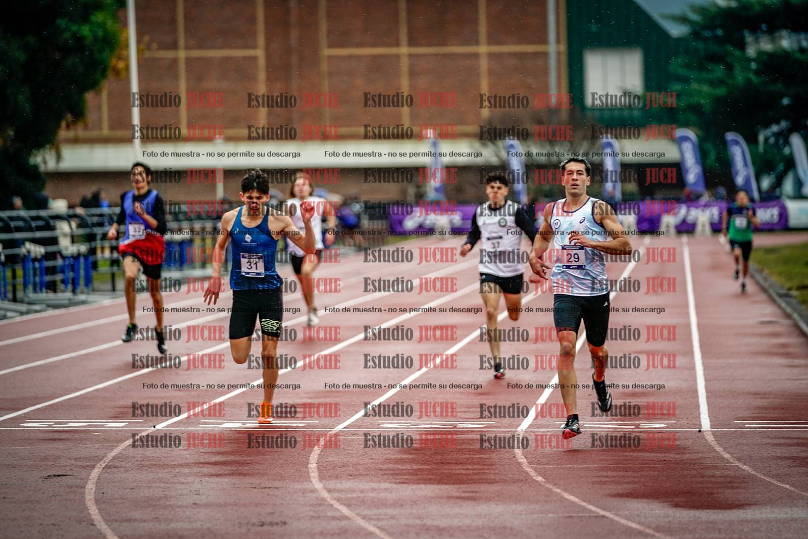 Fotos de los 400 m de varones