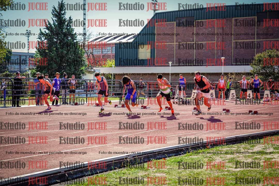 Fotos de los 100 m llanos de varones