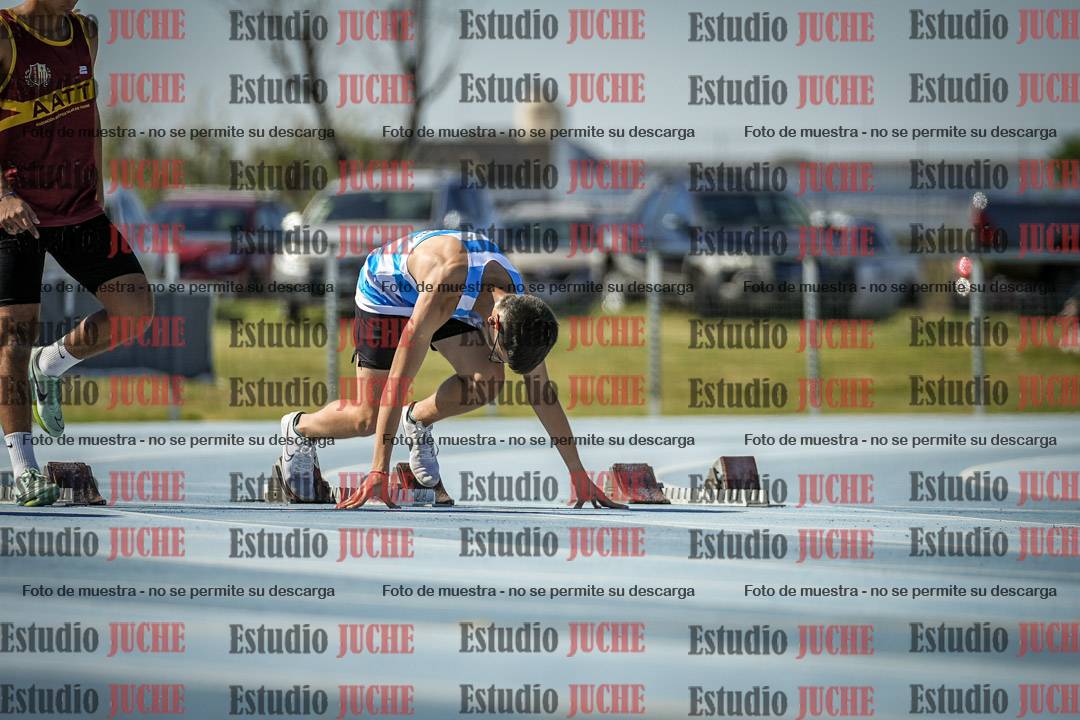Fotos de los 100 m llanos de varones