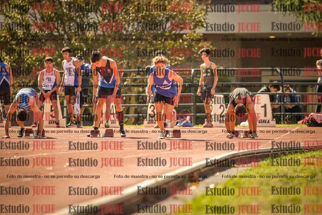 Fotos de los 100 m llanos de varones