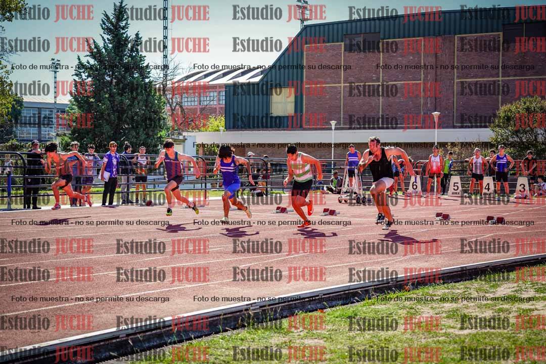 Fotos de los 100 m llanos de varones