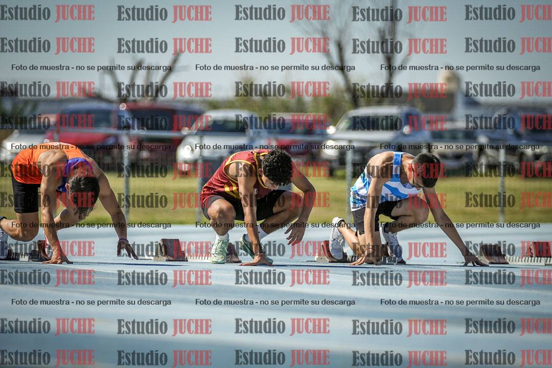 Fotos de los 100 m llanos de varones