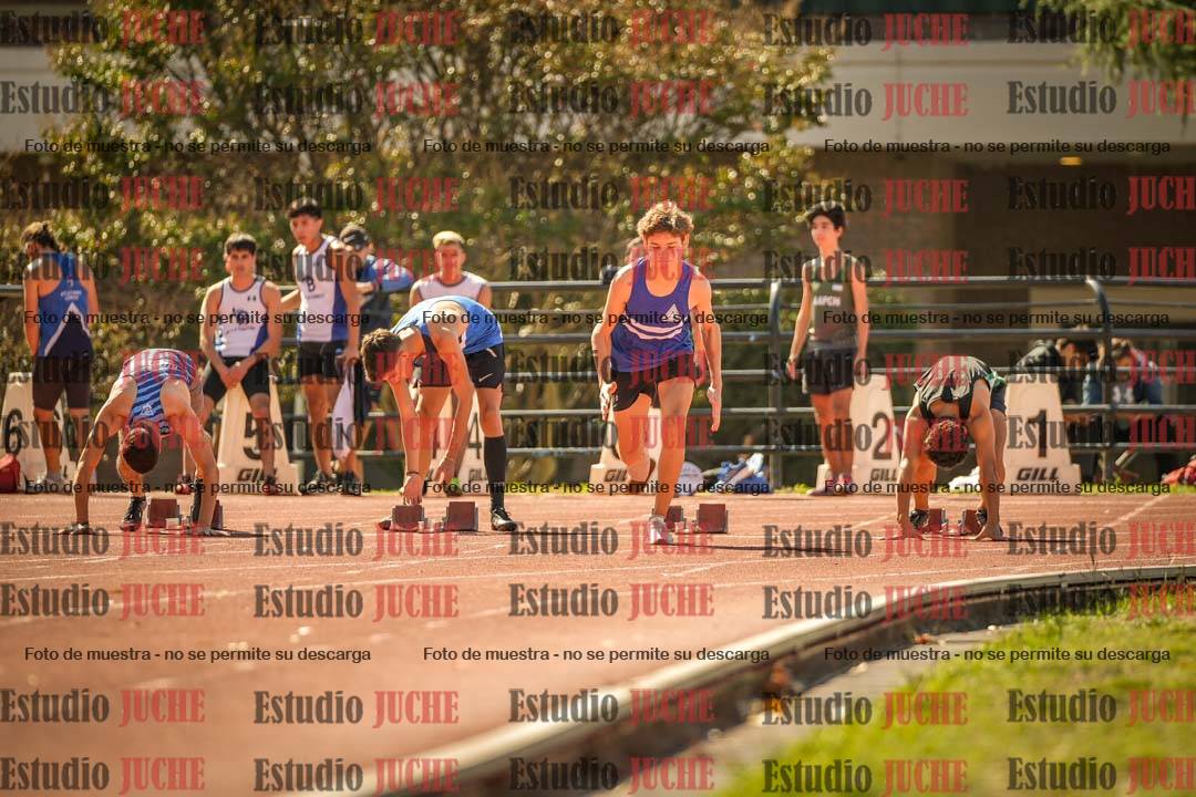 Fotos de los 100 m llanos de varones