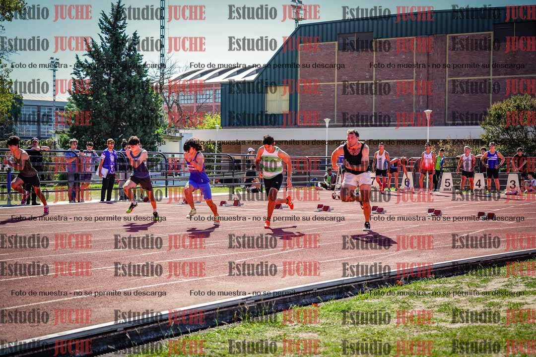 Fotos de los 100 m llanos de varones