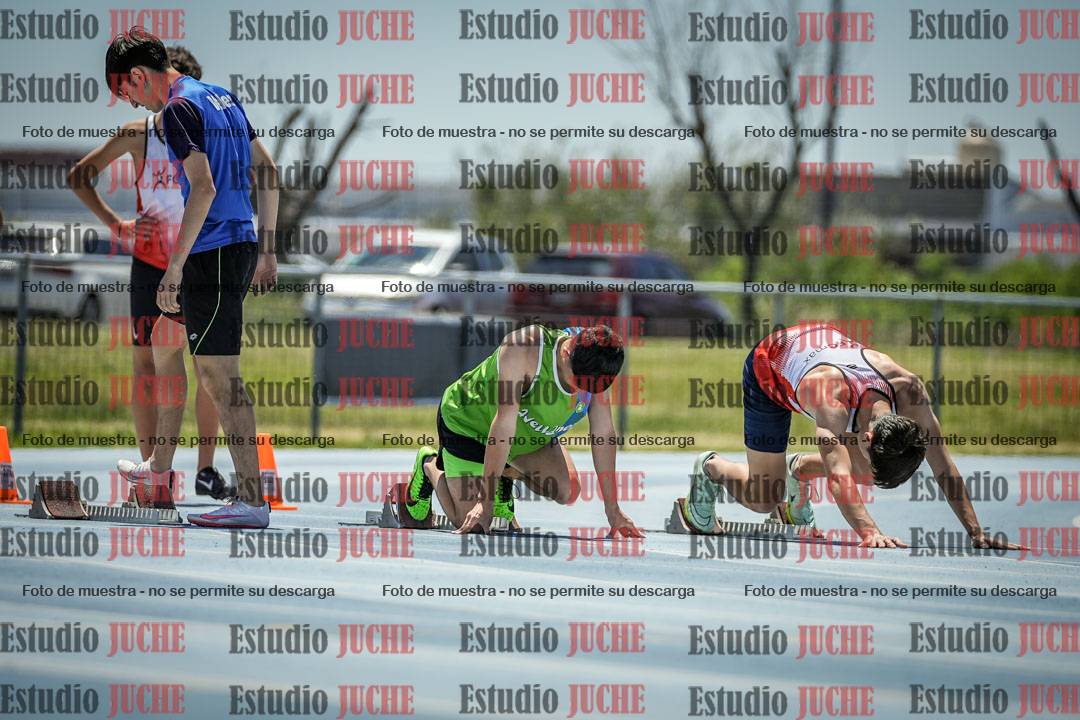 Fotos de los 100 m llanos de varones