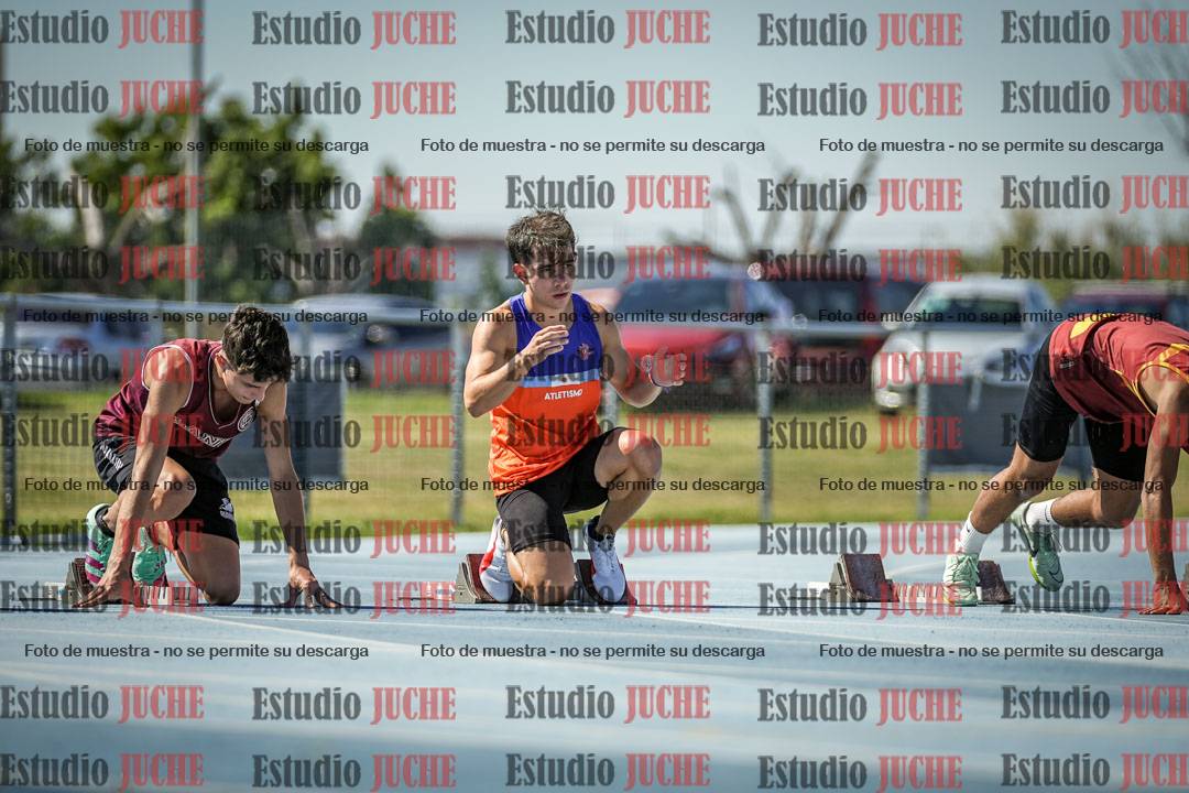 Fotos de los 100 m llanos de varones