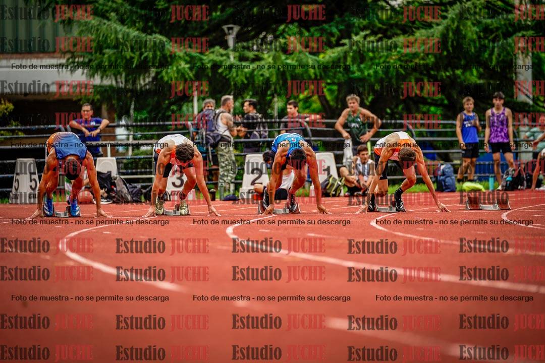 Fotos de los 100 m llanos de varones
