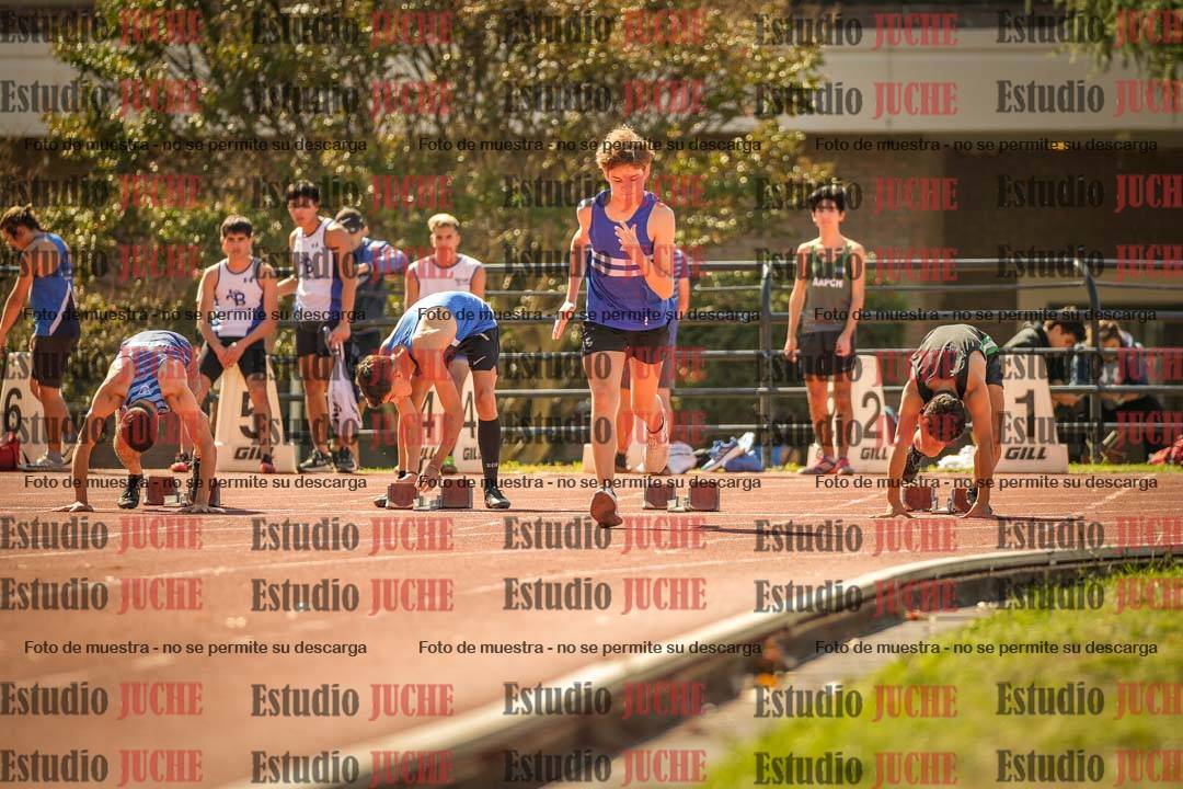 Fotos de los 100 m llanos de varones