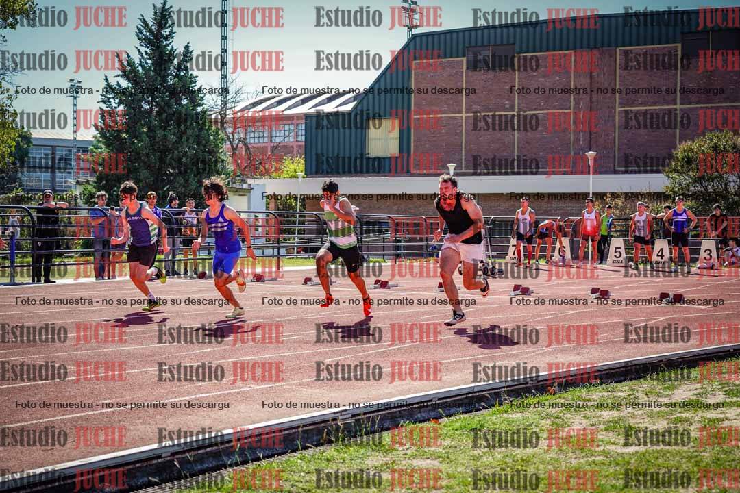 Fotos de los 100 m llanos de varones