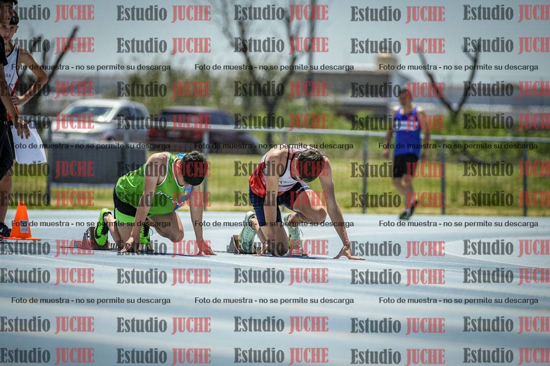 Fotos de los 100 m llanos de varones