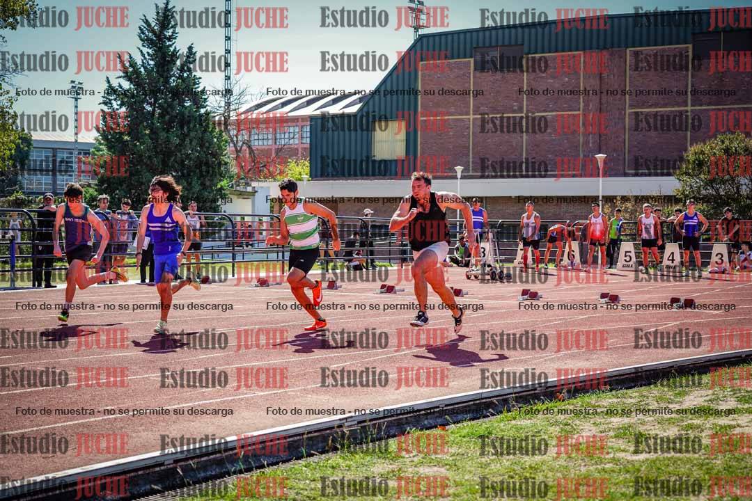 Fotos de los 100 m llanos de varones