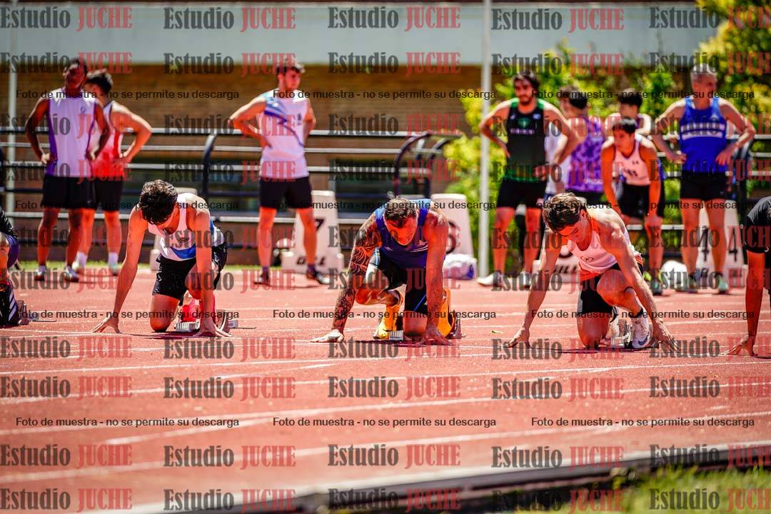 Fotos de los 100 m llanos de varones