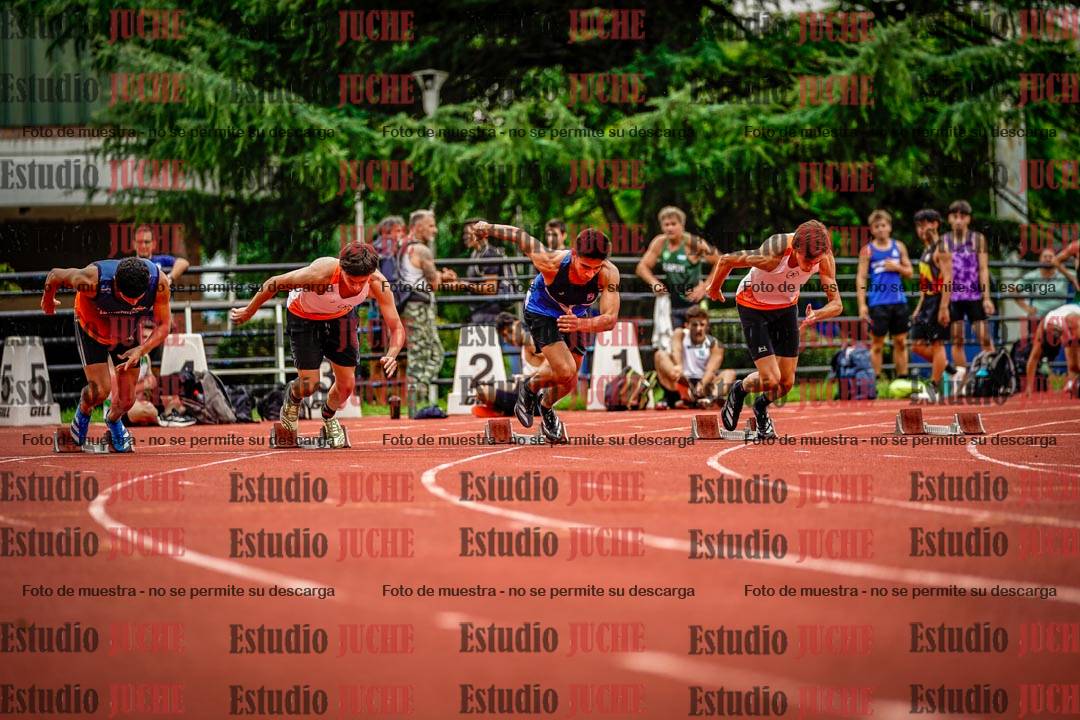 Fotos de los 100 m llanos de varones
