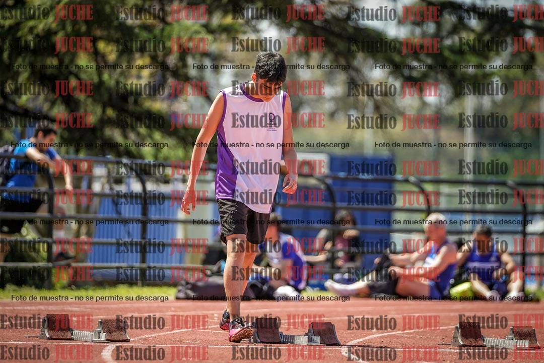 Fotos de los 100 m llanos de varones