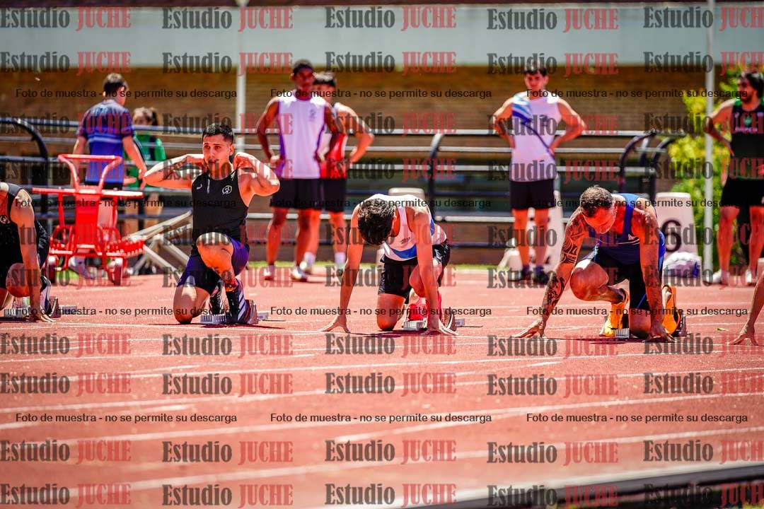 Fotos de los 100 m llanos de varones