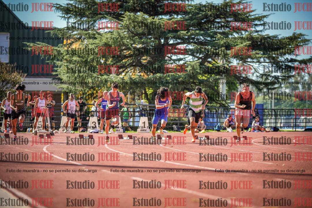Fotos de los 100 m llanos de varones