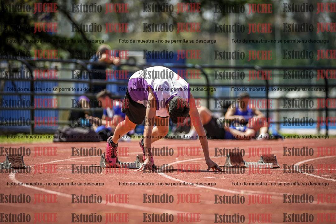 Fotos de los 100 m llanos de varones