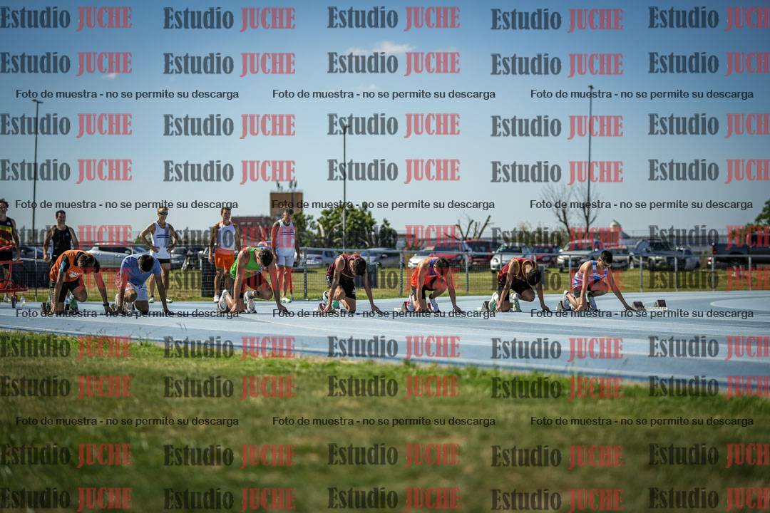 Fotos de los 100 m llanos de varones
