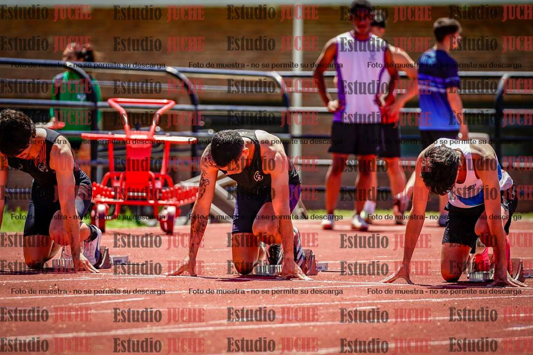 Fotos de los 100 m llanos de varones