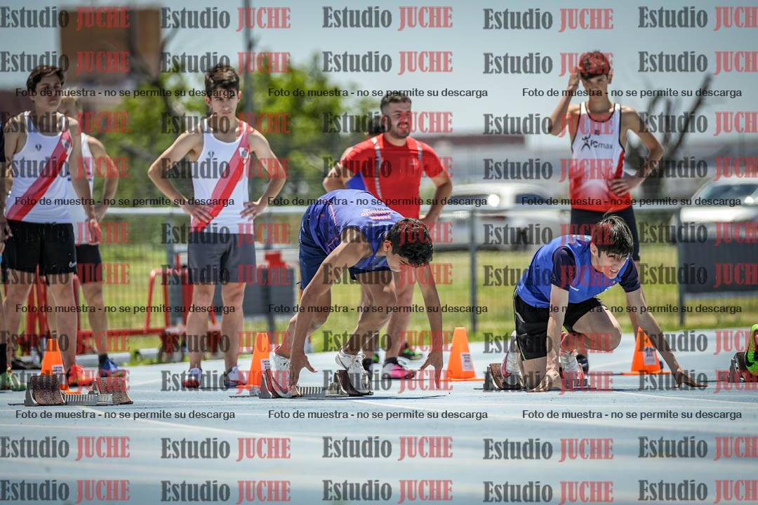 Fotos de los 100 m llanos de varones