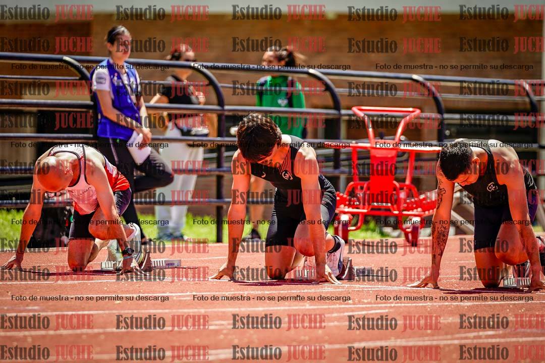 Fotos de los 100 m llanos de varones