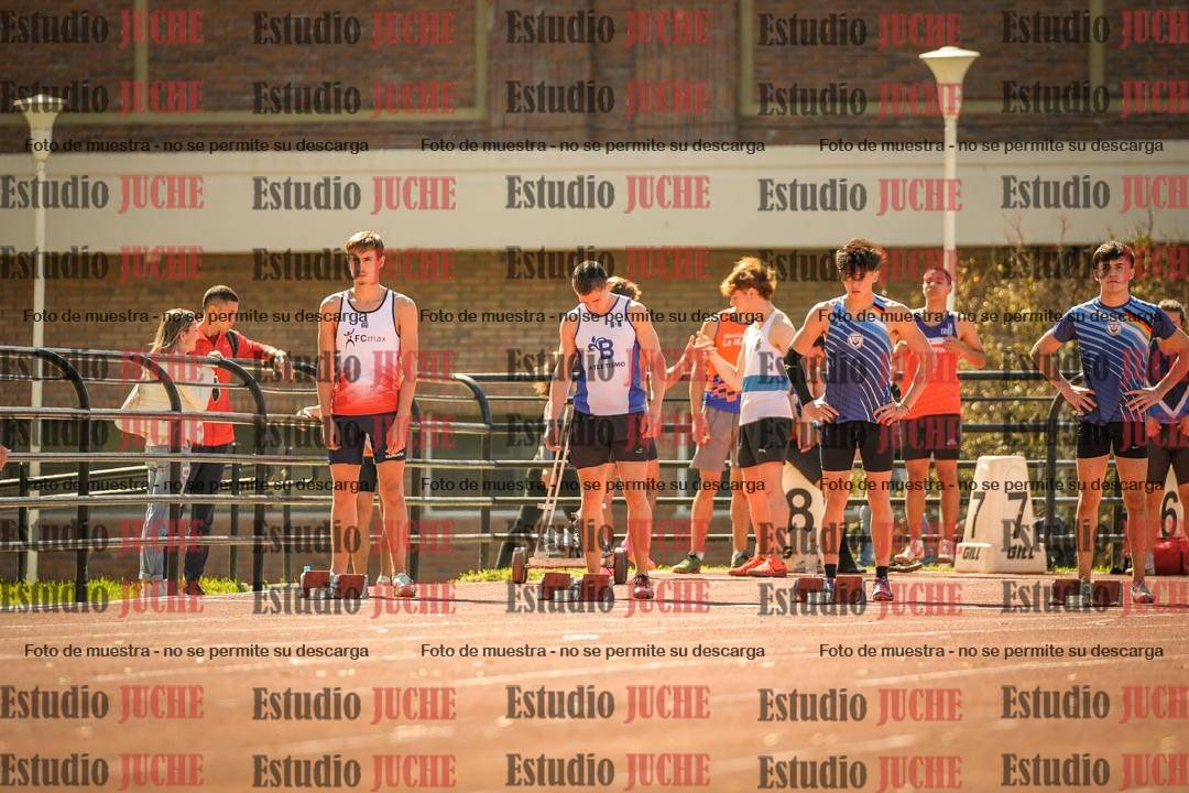 Fotos de los 100 m llanos de varones