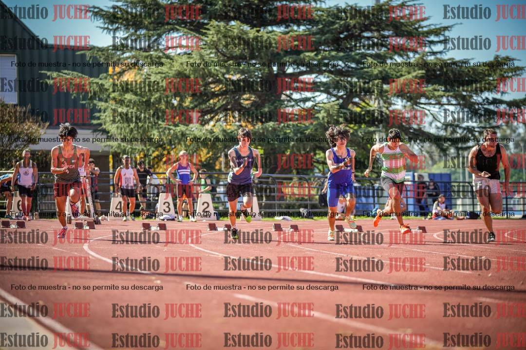 Fotos de los 100 m llanos de varones