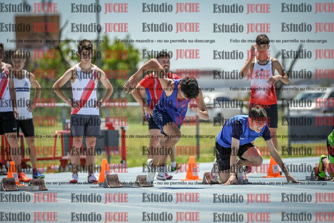 Fotos de los 100 m llanos de varones