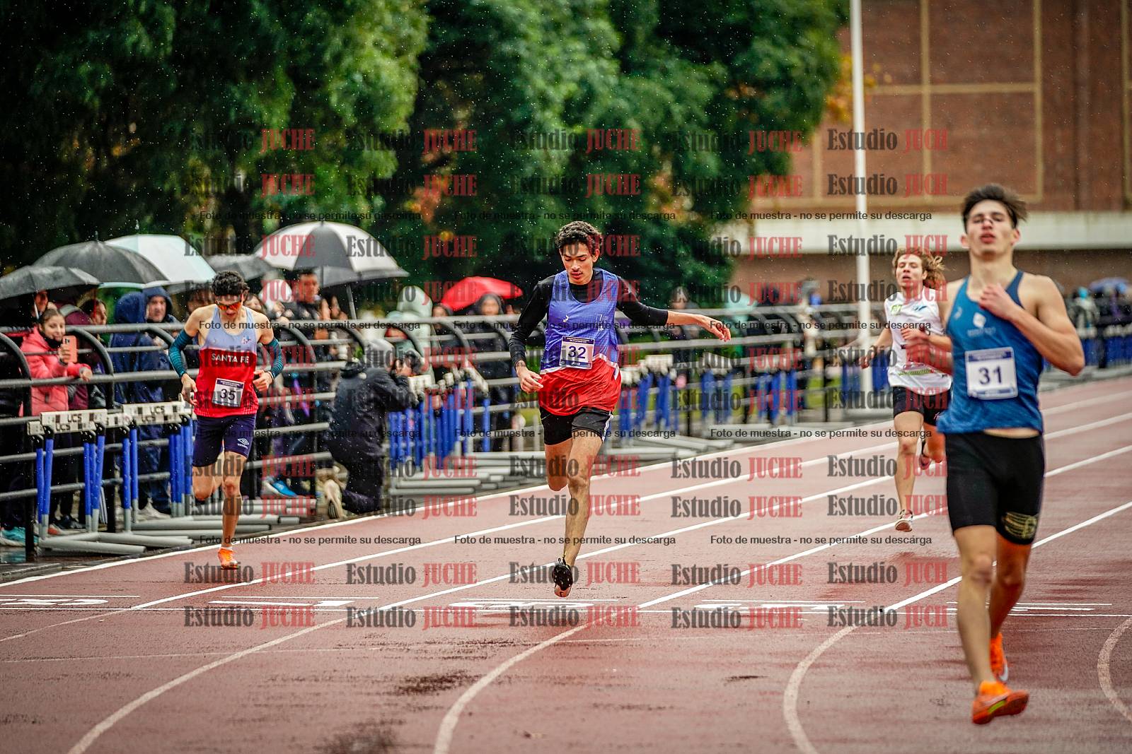 Fotos de los 400 m de varones