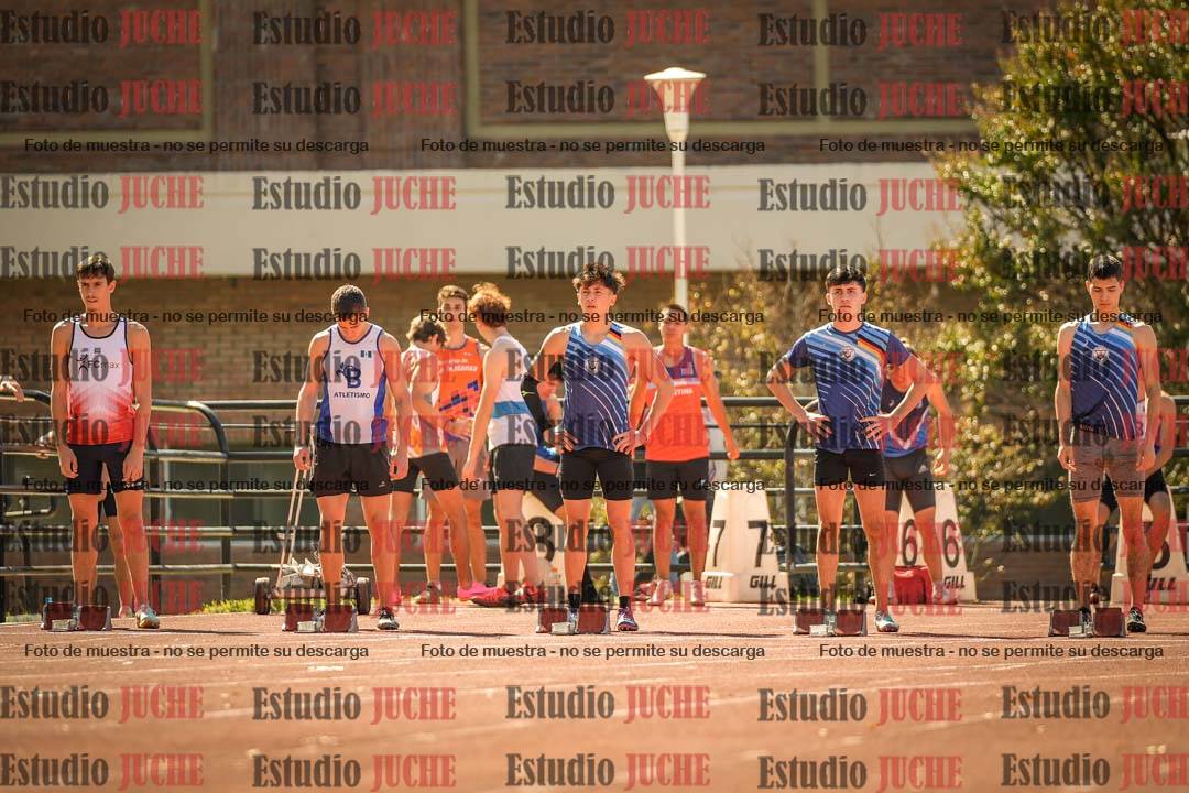 Fotos de los 100 m llanos de varones