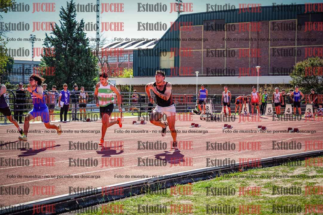 Fotos de los 100 m llanos de varones