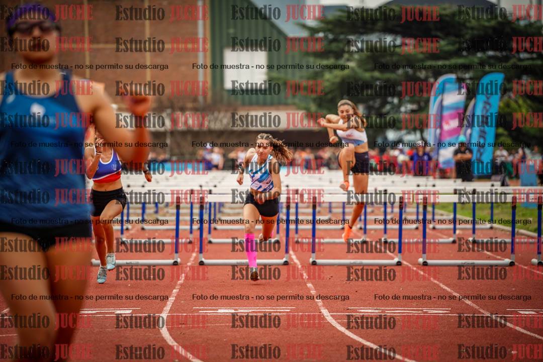 Fotos de los 100 m con vallas de mujeres - heptatlón 1