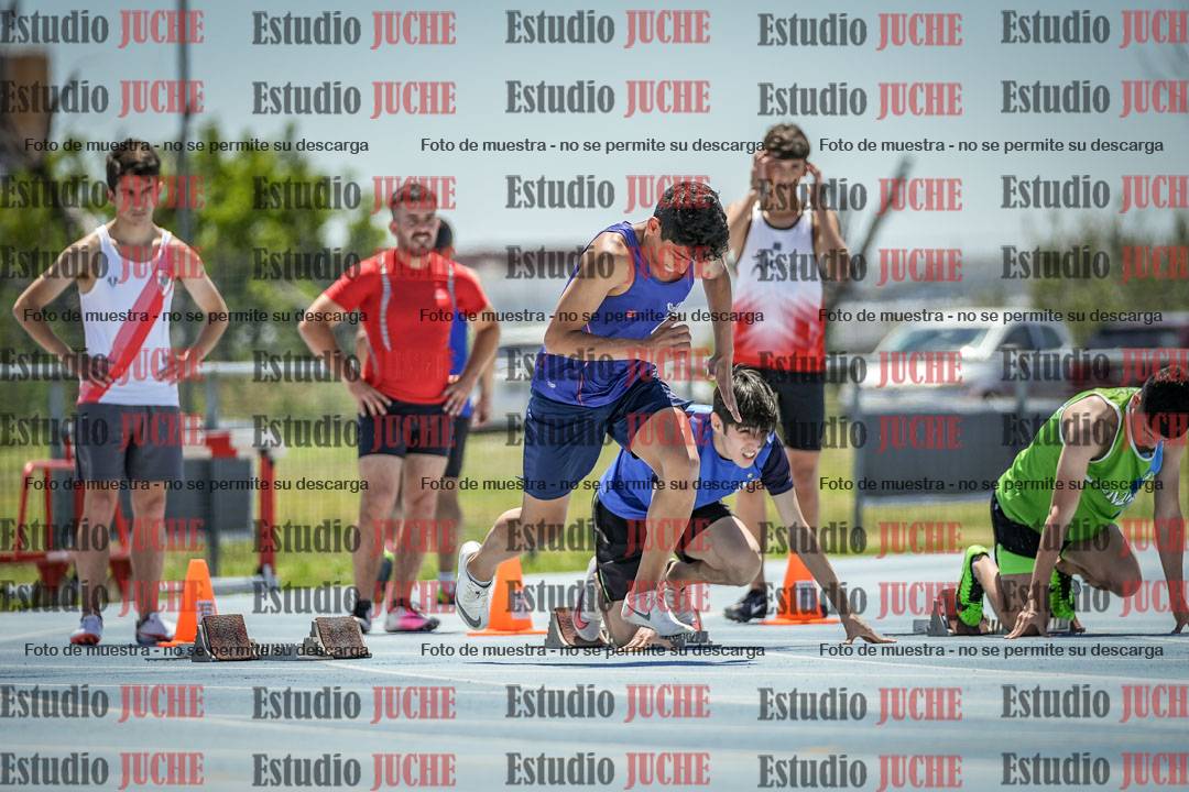 Fotos de los 100 m llanos de varones