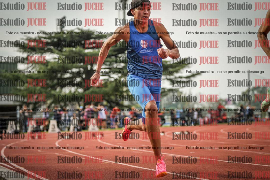 Fotos de los 100 m llanos de varones - decatlón 1