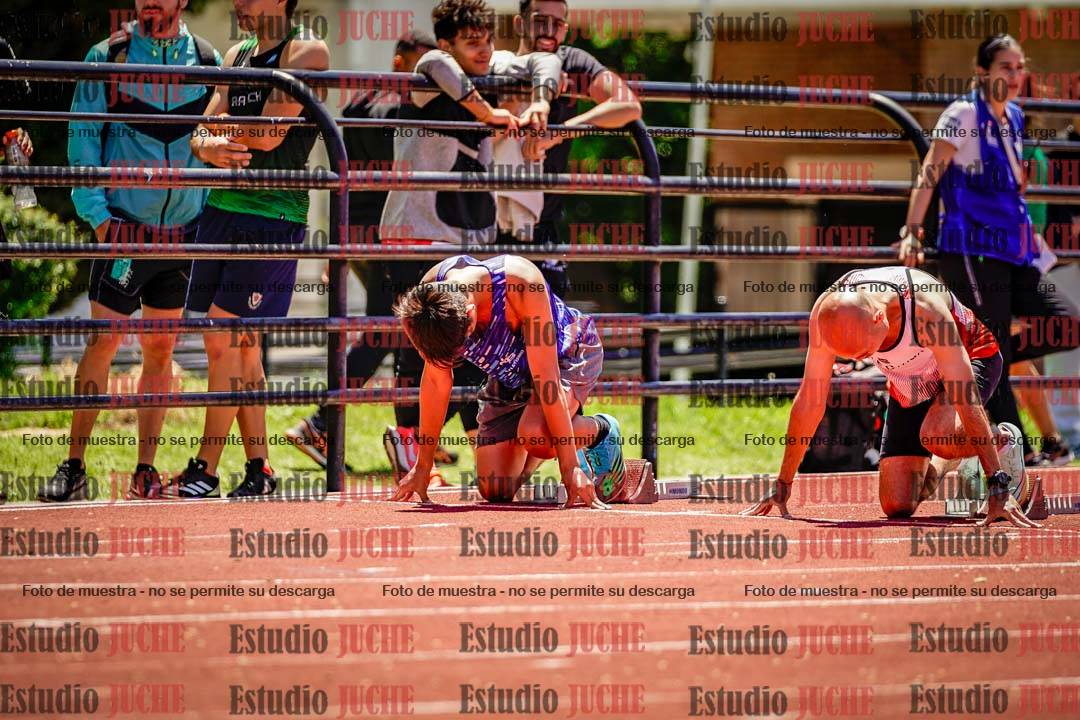 Fotos de los 100 m llanos de varones