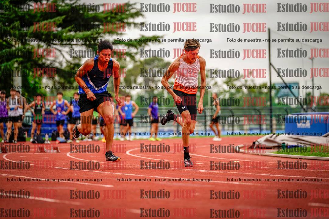 Fotos de los 100 m llanos de varones