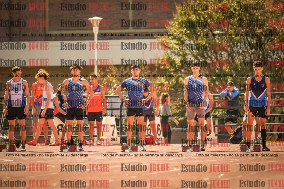 Fotos de los 100 m llanos de varones