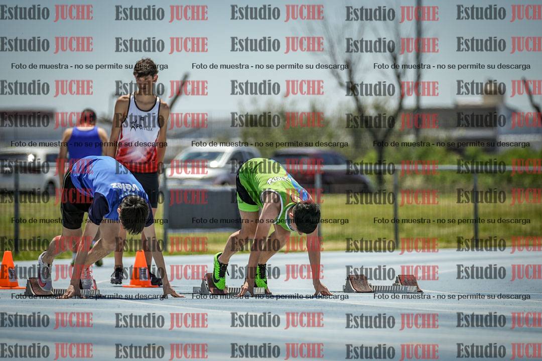 Fotos de los 100 m llanos de varones