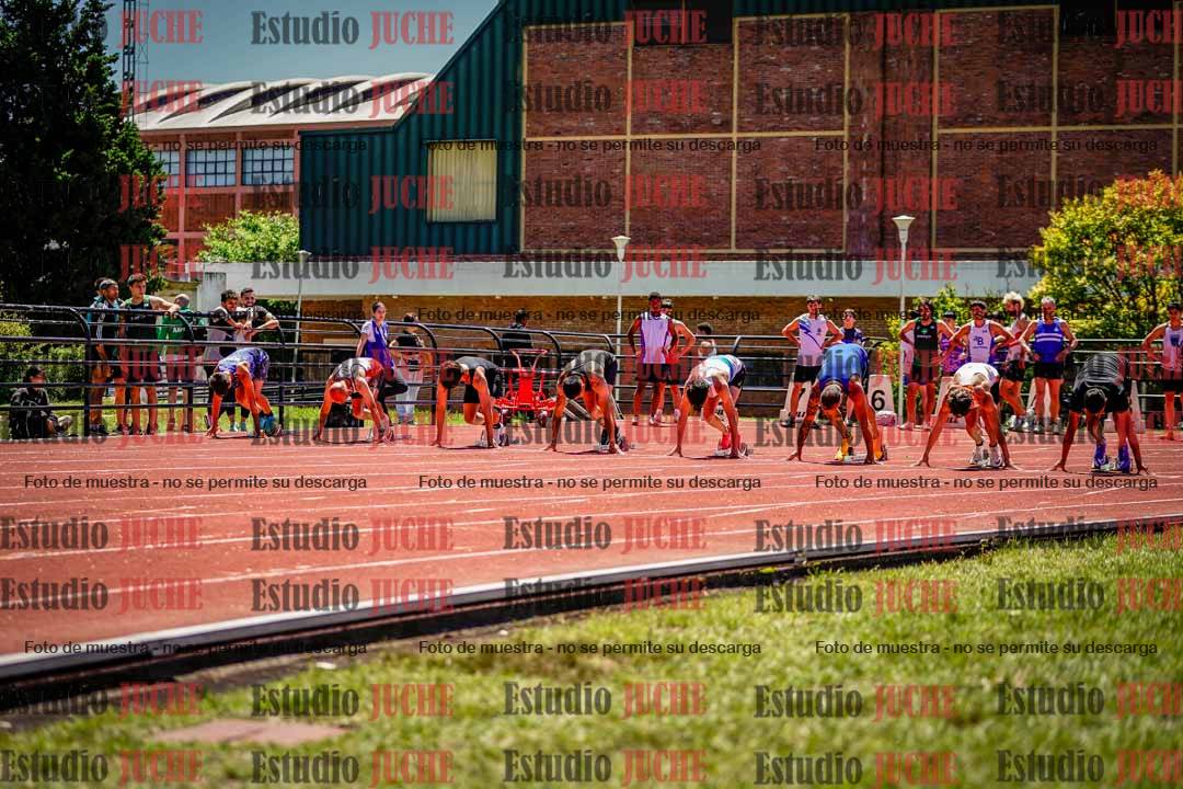Fotos de los 100 m llanos de varones