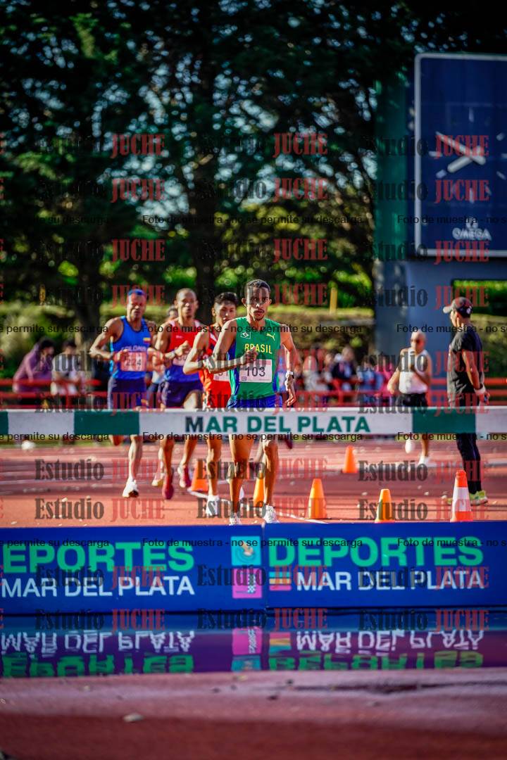 Fotos de los 3000 m con obstáculos de varones
