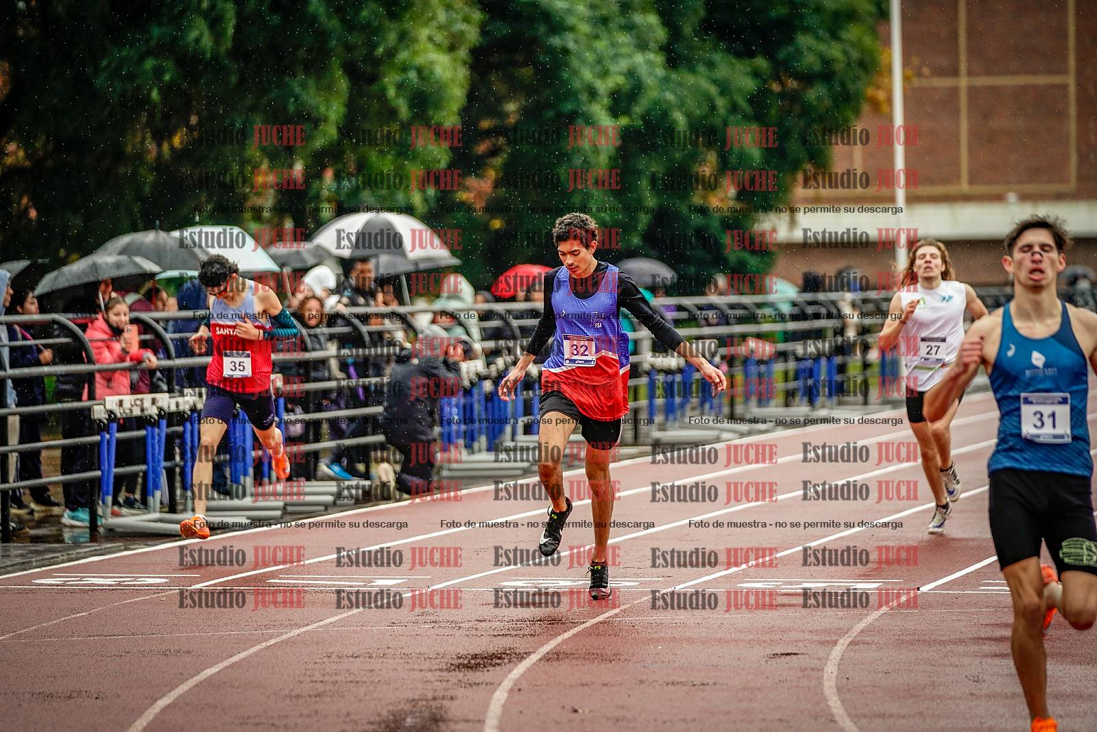 Fotos de los 400 m de varones