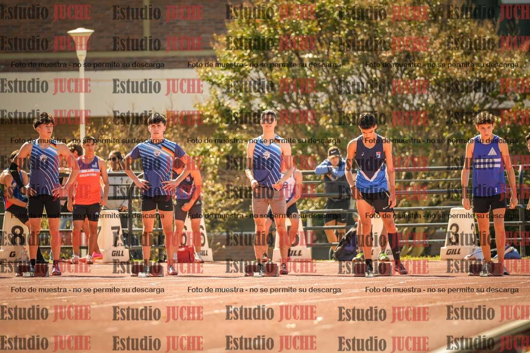 Fotos de los 100 m llanos de varones