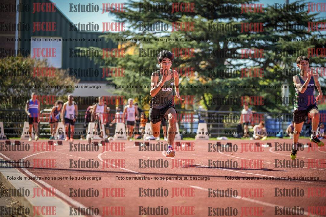Fotos de los 100 m llanos de varones