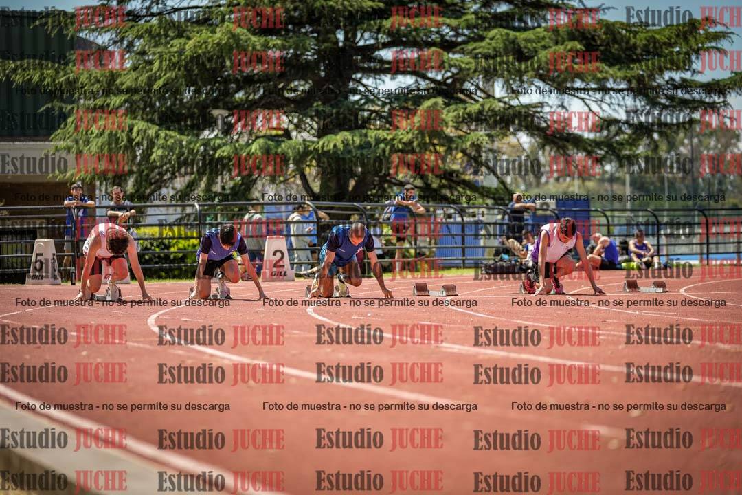 Fotos de los 100 m llanos de varones