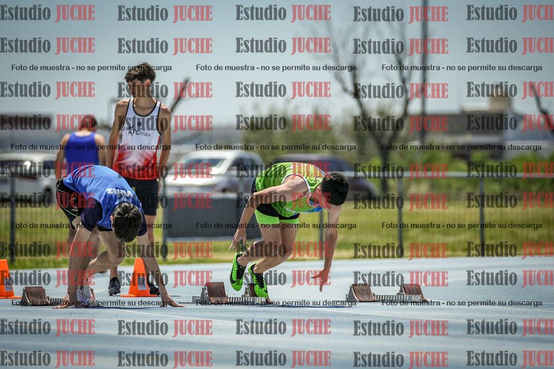 Fotos de los 100 m llanos de varones