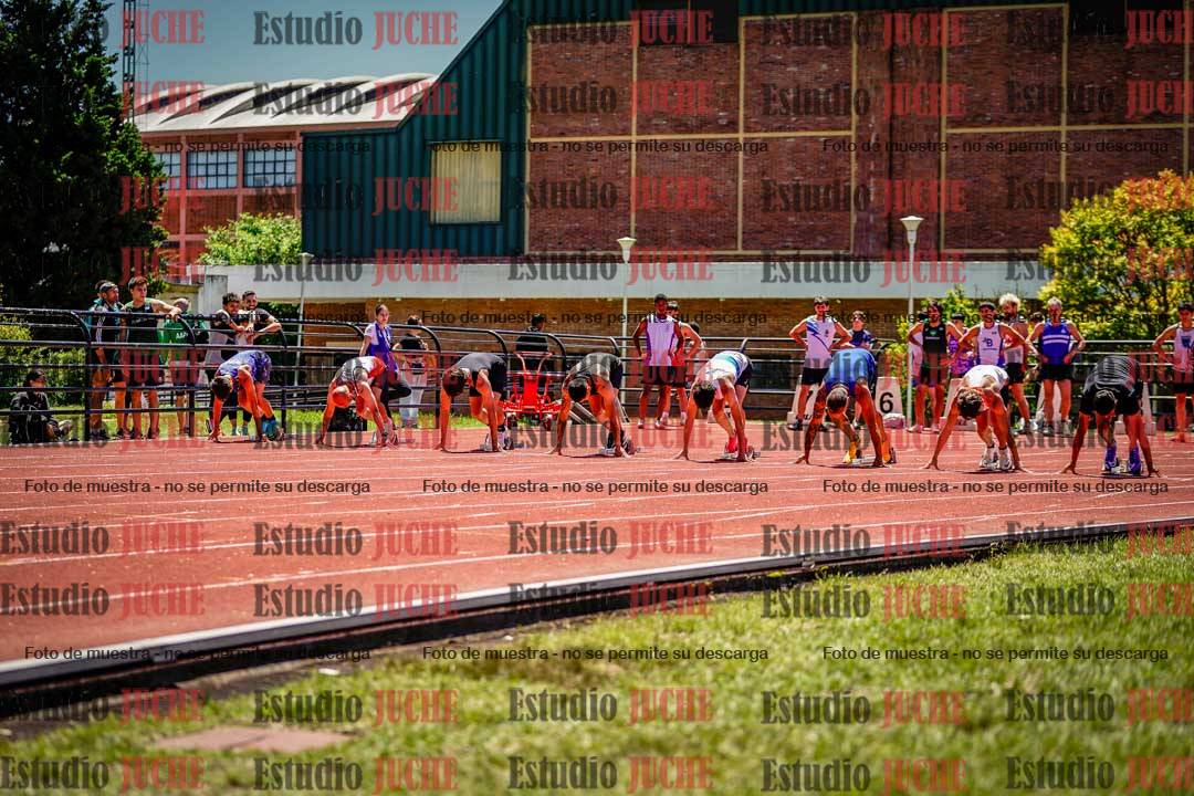 Fotos de los 100 m llanos de varones
